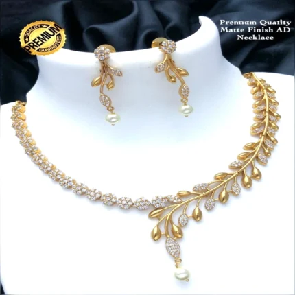 Matte Finish AD Necklace Set
